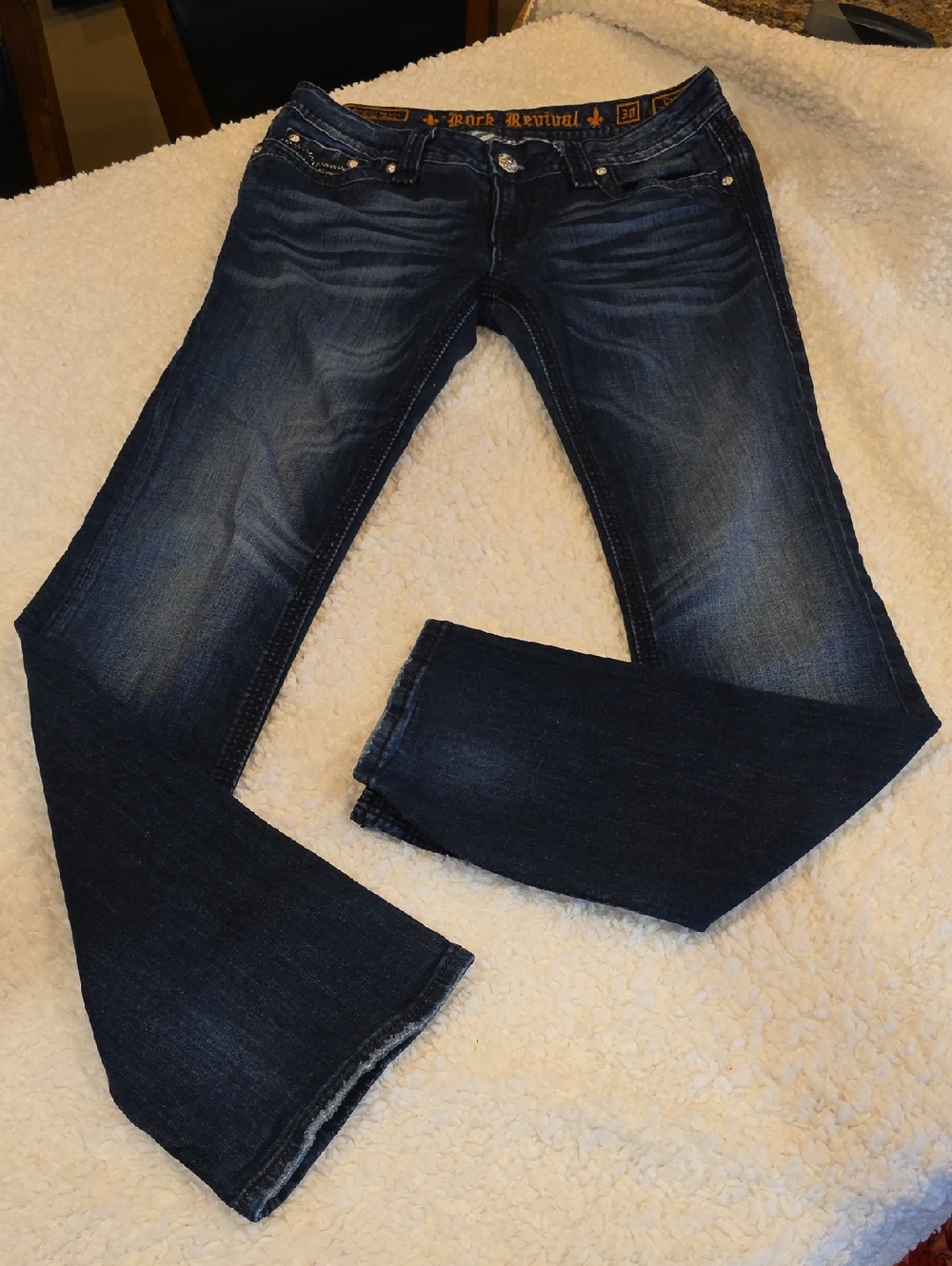 Rock Revival Women's Dark Indigo Straight Cut Jeans